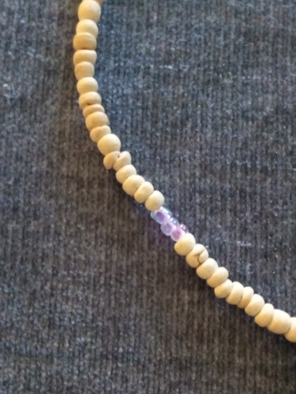 Vintage Hawaiian Plumeria Flower Pendant Beaded Necklace - Picture 5 of 8